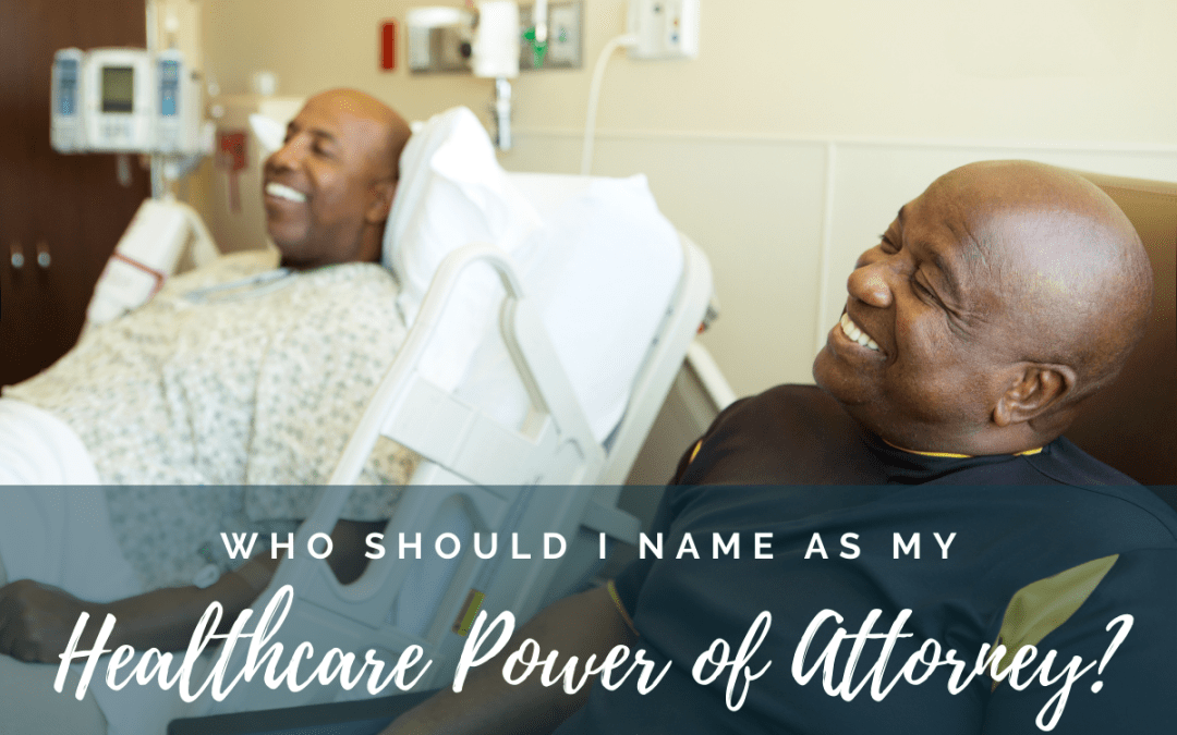 Two men visiting in a hospital room. They are smiling and relaxing