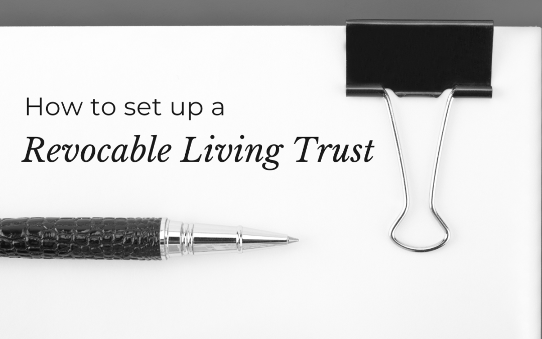 How to set up a revocable living trust in tennessee