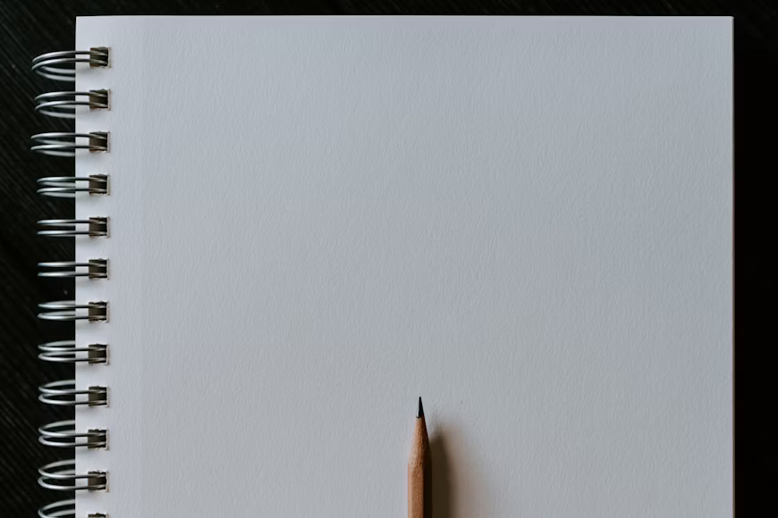 A pencil and blank piece of paper symbolize the space that is left for family to fill in when you aren’t clear about your wishes concerning death